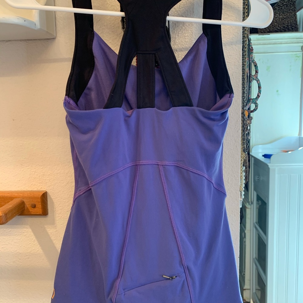 Women’s Purple Lucy tank top cross cross back XS - Picture 4 of 6